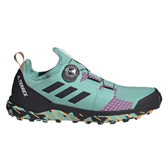 Adidas TERREX AGRAVIC BOA Mens Running Shoes Acid Mint/Core Black/Pink Size 7 M main image 4